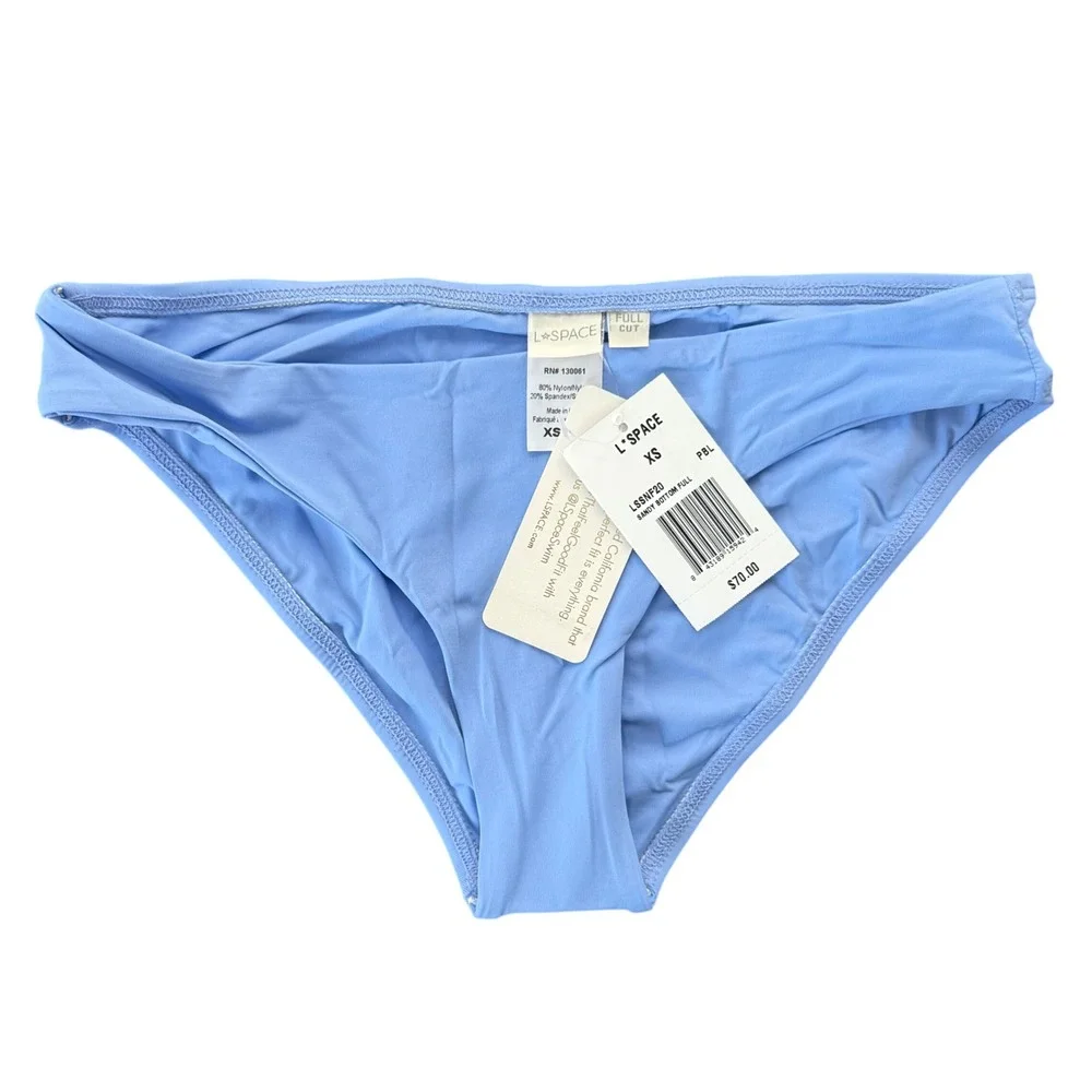 L*Space Sandy Full Bikini Bottom Peri Blue LSSNF20 Womens XS‎ New
